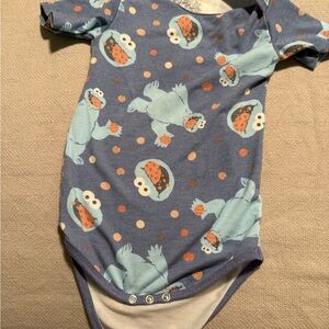 Blue Cookie Monster Kids One Piece